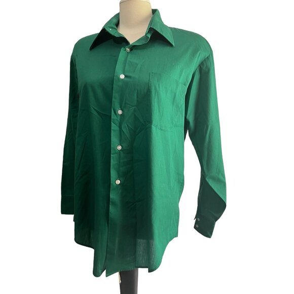 Manhattan Torque Vintage 70's Long Sleeve Collared Button Down Shirt Sz XL (Appx - Picture 4 of 7